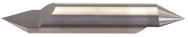 5/16" x 1/2" Split Length - DE - 30° Pt - Carbide Engraving Blank - USA Tool & Supply