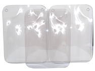 Replacement Shields - 10 x 12" - Lexan / Flat - USA Tool & Supply