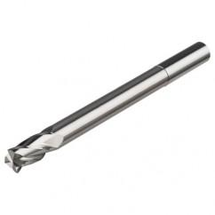 10mm Dia. x 120mm Overall Length 2-Flute Square End Solid Carbide SE End Mill-Round Shank-Center Cut-AlTiN - USA Tool & Supply