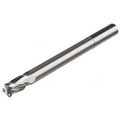 3/8 Dia. x 4 Overall Length 2-Flute Square End Solid Carbide SE End Mill-Round Shank-Center Cut-Uncoated - USA Tool & Supply