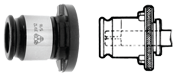 Positive Tap Adaptor -1" NPT - Adaptor Size 3 - USA Tool & Supply