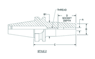 HSK63 3/8 x 3.35 - Shrink Fit Tool Holder - USA Tool & Supply