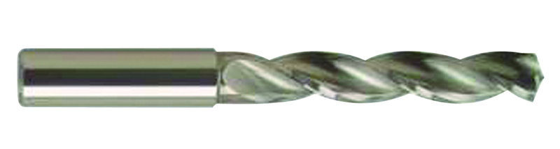 7.8mm Dia-Carbide HP 5XD Drill-130Â° Point-Bright - USA Tool & Supply