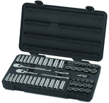 57PC 3/8" DRIVE 12 PT SKT SET - USA Tool & Supply