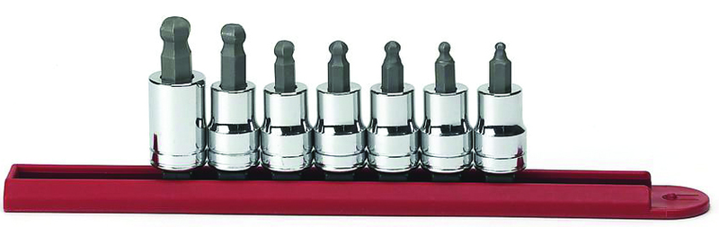 7PC SAE BALL HEX BIT SOCKET SET - USA Tool & Supply