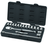 18PC 1/2" DRIVE METRIC SOCKET SET - USA Tool & Supply