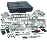 216PC 1/4" 3/8" AND 1/2" DR 6 AND - USA Tool & Supply