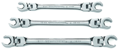 3PC FLEX FLARE NUT WRENCH ST METRIC - USA Tool & Supply