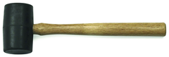 16 OZ RUBBER MALLET WOOD - USA Tool & Supply