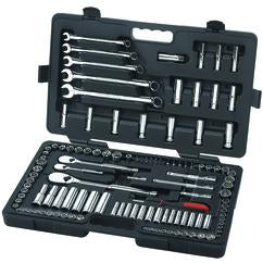 118PC 1/4" 3/8" AND 1/2" DR 6 AND - USA Tool & Supply