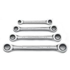 4PC DBL BX RATCHETING WRENCH SET - USA Tool & Supply