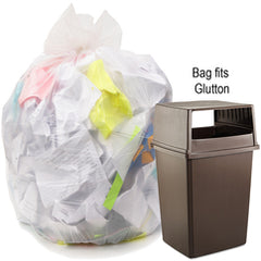 .9 mil, Natural, 43″ × 47″- Case of 100, Revolution Bag Hercules Recycled Low Density Can liners Glutton, - USA Tool & Supply