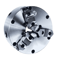 Semi-Steel Easy-Set Lathe Chuck - 6" Plain Mount; 3-Jaw - USA Tool & Supply