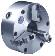 Steel Body Setrite Universal Chuck - 15" Plain Mount; 3-Jaw - USA Tool & Supply