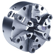 Steel Body Setrite Universal Chuck - 12" Plain Mount; 6-Jaw - USA Tool & Supply