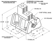 2 Pc. Boring Mill Jaws - #HR-BM-12-7-TJ For 12" Chucks - USA Tool & Supply