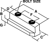 1/2-13 (B210) Jaw Nut - #JN-82-A - For B210 Chucks - USA Tool & Supply