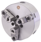 12" 3 Jaw Self Centering Scroll Chuck; A1-8; Steel Body - USA Tool & Supply