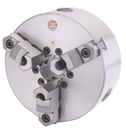 15" 3 Jaw Self Centering Scroll Chuck; D1-8; Direct Mount; Steel Body - USA Tool & Supply