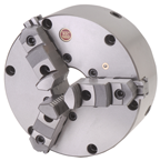 6" Zero Set; 3 Jaw; Scroll Chuck; Top Rev Jaw; Flatback - USA Tool & Supply