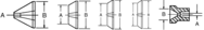 Type II; Style 4 Bell Head - Live Center Adaptor - USA Tool & Supply