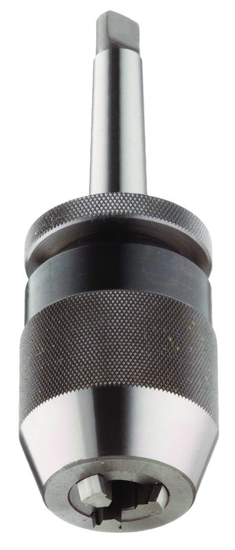 1/32 - 1/2'' Capacity - 2 MT Shank - Keyless Drill Chuck with Integral Shank - USA Tool & Supply