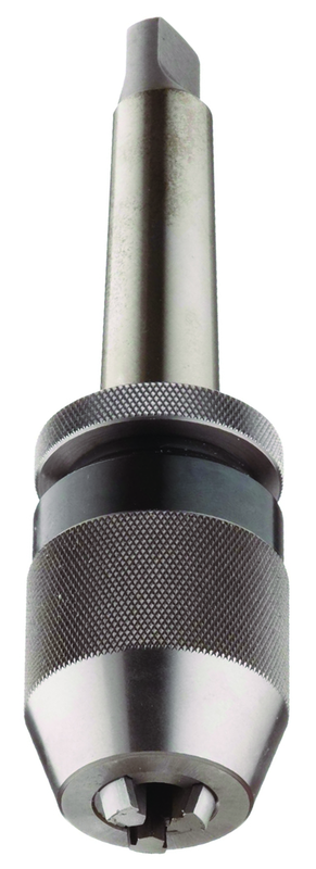 1/32 - 1/2'' Capacity - 3 MT Shank - Keyless Drill Chuck with Integral Shank - USA Tool & Supply