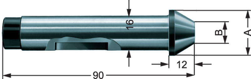 .630" Dia. - Series 680-40 - Center for Face Driver - USA Tool & Supply