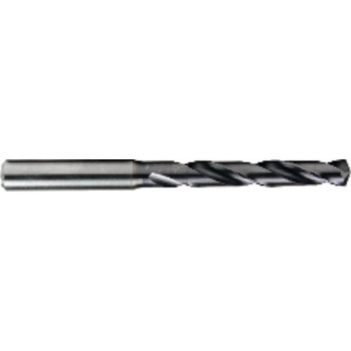 17 mm Dia. × 3.2 mm Shank × 93 mm Flute Length × 143 mm OAL, 5xD, TiAlN, 2xD Flute, Solid Carbide Drill - USA Tool & Supply