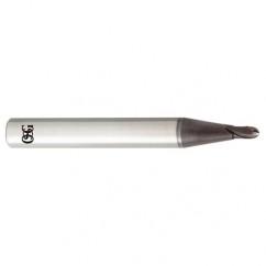3/32" Dia. - 2-1/2" OAL - Carbide - Ball End HP End Mill-2 FL - USA Tool & Supply