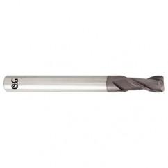 3/4 Dia. x 4 Overall Length 2-Flute .090 C/R Solid Carbide SE End Mill-Round Shank-Center Cutting-TiALN - USA Tool & Supply