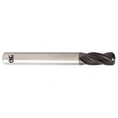 5/8 Dia. x 3-1/2 Overall Length 4-Flute .090 C/R Solid Carbide SE End Mill-Round Shank-Center Cutting-TiALN - USA Tool & Supply