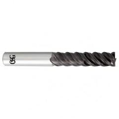 4mm x 6mm x 12mm x 60mm 4Fl  Square Carbide End Mill - TiALN - USA Tool & Supply