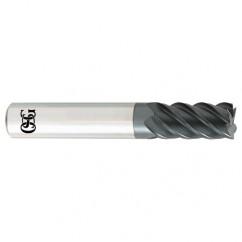 9/16 x 9/16 x 1-1/8 x 3-1/2 5Fl  C/R Carbide End Mill - TiALN - USA Tool & Supply