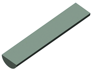 25mm x 50mm - Half Round Carbide Blank - USA Tool & Supply