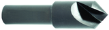 1-1/4" Size-1/2 Shank-82°-HSS Single Flute Countersink - USA Tool & Supply