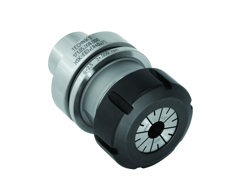 HSK63F x ER40-125 w/ #46140 Nut - Collet Chuck - USA Tool & Supply