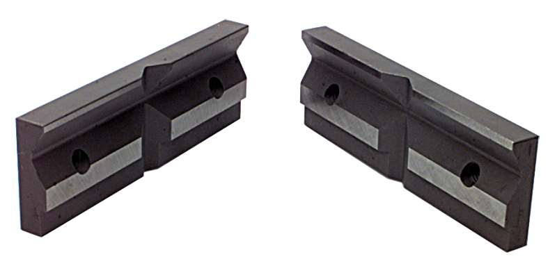 1-Pair Matching V-Groove Jaw Plates; For: 6/7" Speed Vise - USA Tool & Supply