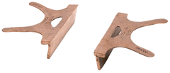 404-4.5, Copper Jaw Caps, 4-1/2" Jaw Width - USA Tool & Supply