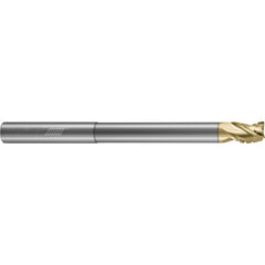 ‎3 Flute - Corner Radius - 35 Degree Helix - 0.2500″ (1/4) Cutter DIA × 0.2500″ (1/4) Shank DIA × 0.0100″ Radius × 0.3750″ (3/8) LOC × 4.0000″ (4) OAL × 0.7500″ (3/4) Reach - ZPLUS Coated