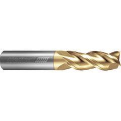 ‎3 Flute - Square - 40 Degree Helix - 0.2500″ (1/4) Cutter DIA × 0.2500″ (1/4) Shank DIA × 2.0000″ (2) LOC × 4.0000″ (4) OAL  - ZPLUS Coated
