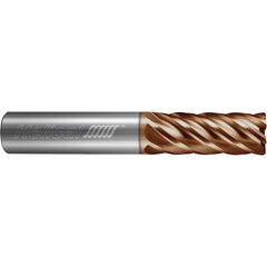 ‎6 Flute - Corner Radius - 0.2500″ (1/4) Cutter DIA × 0.2500″ (1/4) Shank DIA × 0.0100″ Radius × 0.7500″ (3/4) LOC × 2.5000″ (2-1/2) OAL  - TPLUS Coated
