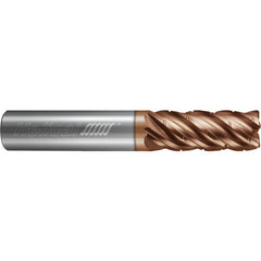 ‎5 Flute - Corner Radius - 0.7500″ (3/4) Cutter DIA × 0.7500″ (3/4) Shank DIA × 0.0300″ Radius × 4.0000″ (4) LOC × 6.5000″ (6-1/2) OAL  - TPLUS Coated