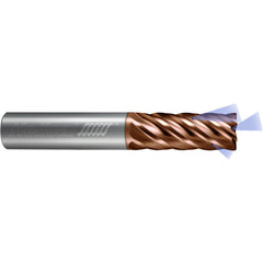 ‎6 Flute - Corner Radius - 0.7500″ (3/4) Cutter DIA × 0.7500″ (3/4) Shank DIA × 0.0600″ Radius × 2.2500″ (2-1/4) LOC × 5.0000″ (5) OAL  - TPLUS Coated