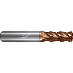 ‎4 Flute - Feed Mill - 0.2500″ (1/4) Cutter DIA × 0.2500″ (1/4) Shank DIA × 0.7500″ (3/4) LOC × 2.5000″ (2-1/2) OAL  - TPLUS Coated