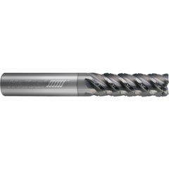 ‎5 Flute - Corner Radius - 0.1250″ (1/8) Cutter DIA × 0.2500″ (1/4) Shank DIA × 0.0300″ Radius × 0.5000″ (1/2) LOC × 2.5000″ (2-1/2) OAL  - NPLUS Coated