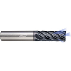 ‎6 Flute - Corner Radius - 0.7500″ (3/4) Cutter DIA × 0.7500″ (3/4) Shank DIA × 0.0600″ Radius × 2.2500″ (2-1/4) LOC × 5.0000″ (5) OAL  - APLUS Coated