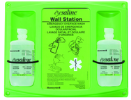 Double Eye Wash Station; 2- 16 oz Bottles; HAZ58 - USA Tool & Supply