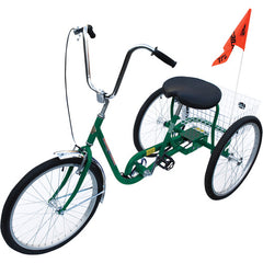 Standard Industrial Bicycle 250 lb Green - Exact Industrial Supply