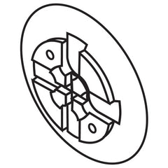 470.241 Shower Head Coolant Plate for Mlg Cutter - USA Tool & Supply